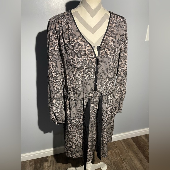 Rebecca Taylor Black and Cream Lace Dress - Picture 10 of 13